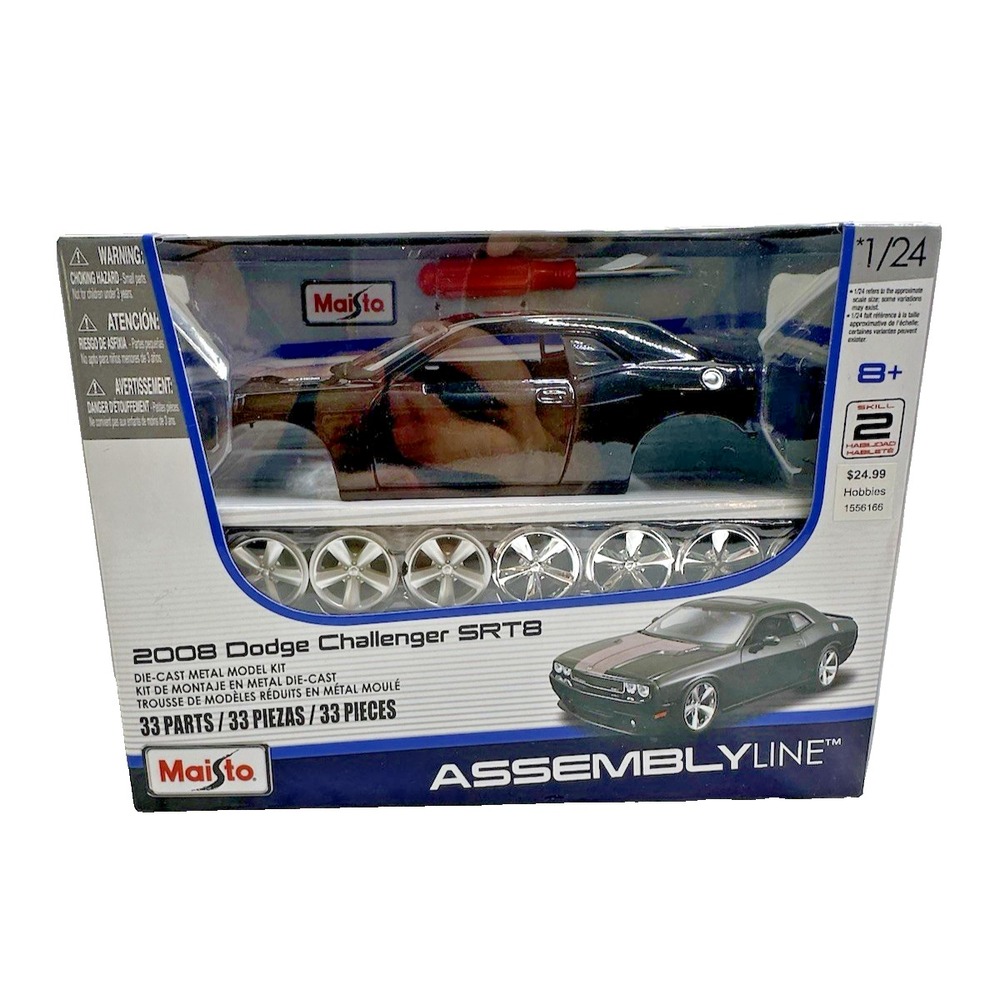 New Maisto 2008 Dodge Challenger SRT8 Die Cast Model Car Scale 1:24